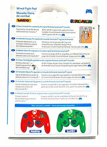 PDP Wired Fight Pad for Wii U - Wario