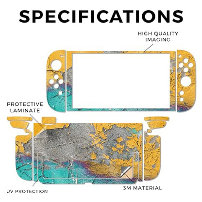 Glossy Glitter Gaming Skin Compatible with Nintendo Switch 2 Console Only - Chipped Spill - Premium 3M Vinyl Protective Wrap Decal Cover - Easy to Apply | Crafted in The USA by MightySkins - color: Chipped Spill, size: Switch 2 Console Skin Only, style: G