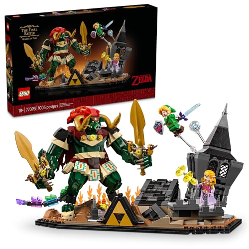LEGO The Legend of Zelda: Ocarina of Time – The Final Battle - Building Set for Adults, Ages 18+ - Nintendo Collectible with Link & Zelda Minifigures - Bedroom or Game Room Decor - 77093