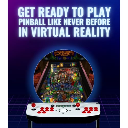 X-Arcade Arcade2TV-XR, Tankstick VR Controller, 2-Player Fightstick with Trackball, RGB Lighting, Meta Quest 3 Integration with Pinball FX and Arcade Ranger