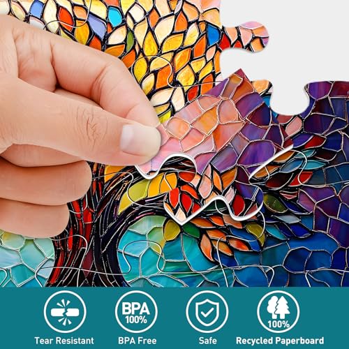 Biarek 6 Packs 16 Large Piece Puzzle for Seniors, Alzheimer's & Dementia Activities, Easy Puzzle, 6 Storage Bags - style: 16A Large Pieces