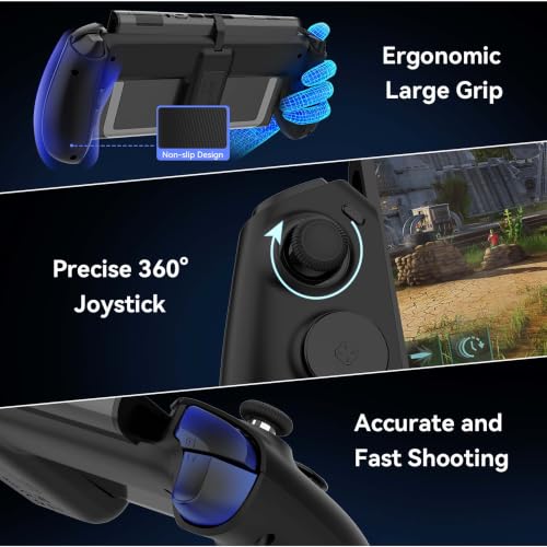 ASRVA Switch 2 Controller | Hall Effect Joystick, 9-Axis Gyro, Turbo, Dual Vibration, 4 Game Card Slots, 2 Replaceable D-pad Caps, Ergonomic Open-Top Replacement Wired Joypad for Nintendo Switch 2（Black） - color: Black