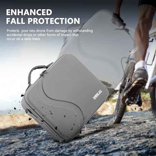 STARTRC Carrying Case for DJI Neo Portable PU Storage Protective Bag for DJI Neo Fly More Combo Accessories, Compatible with RC-N3/N2 Remote Controller, Neo Intelligent Flight Battery, Charging Hub