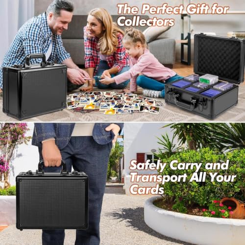 Graded Card Storage Box, Top Loaders Storage Case, Sports Trading Card Box, Cards Slab Case PSA MTG CSG BGS SGC One Touch Magnetic Card Holder, Waterproof Carrying Collector Boxes (Large) - size: Large