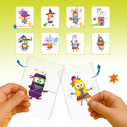 Kidrox Mix & Match Character Building Flash Cards, Transparent Layerable Learning Cards, 45 Pack - style: Mix & Match