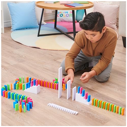 Spin Master Games H5 Domino Creations 100-Piece Neon Dominoes Set for Kids - style: Neon Dominoes Set