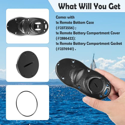 Remote Back and Battery Case Kit Replacement for iPilot Remote Cover Fit for Minn Kota Trolling Motors 2009-2016