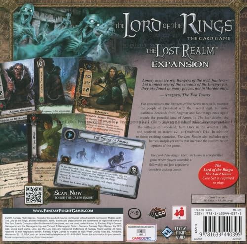 The Lord of the Rings The Card Game The Lost Realm DELUXE EXPANSION - Cooperative Adventure Game, Strategy Game, Ages 14+, 1-4 Players, 30-120 Min Playtime, Made by Fantasy Flight Games