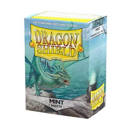 Dragon Shield | Standard Size Card Matte Sleeves | 100 CT - Smooth & Tough Premium TCG Sleeves | Compatible with Pokemon, Flesh & Blood, One Piece & Magic the Gathering | Mint - color: Mint