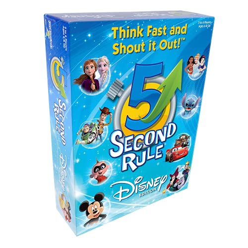 5 Second Rule Disney Edition — Fun Family Game About Your Favorite Disney Characters — Ages 6+ - style: Disney