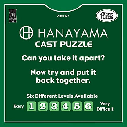 BePuzzled |Ring Hanayama Metal Brainteaser Puzzle Mensa Rated Level 4, for Ages 12 and Up