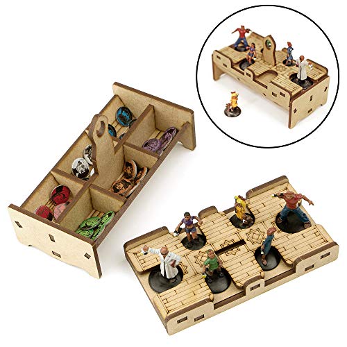 TowerRex Organizer for Betrayal at House on The Hill 2nd Ed Board Game, Widow's Walk Expansion, Storage Insert, Accessories Upgrade