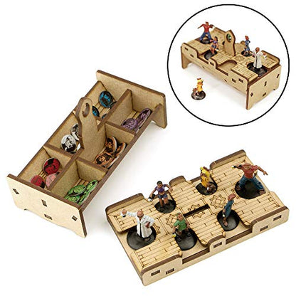 TowerRex Organizer for Betrayal at House on The Hill 2nd Ed Board Game, Widow's Walk Expansion, Storage Insert, Accessories Upgrade