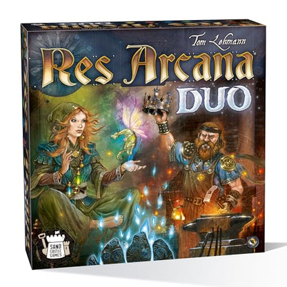 Res Arcana Duo Board Game | Strategic Two-Player Duel! Expandable Game System, Fantasy Adventure Game for Teens & Adults, Ages 14+, 2 Players, 20 Mins