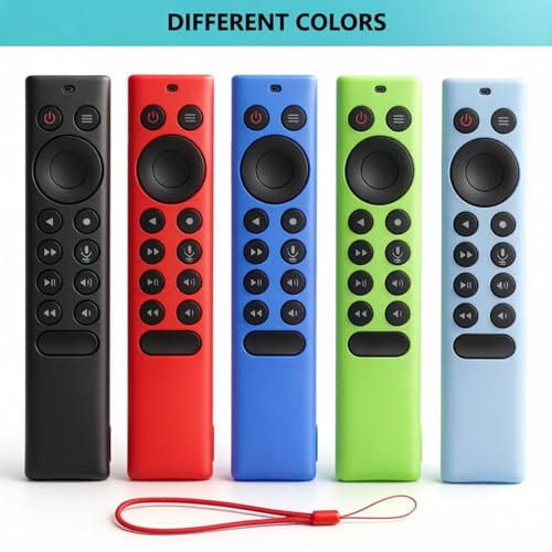 Silicone Protective Cover for NVIDIA Shield TV Pro/4K HDR Remote Controller Series, Light Weight Kids-Friendly Silicone Skin Anti-Slip/Shockproof with Hand Strap - color: Blue