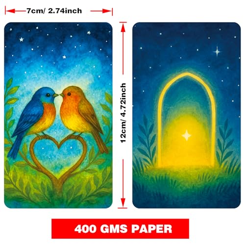 DPEHAKMK Embracing Fate Oracle Deck, Oracle Cards for Beginners, 78 Cards Deck for Love, Healing, Life Path, Spiritual Guidance, Modern Relationship Themes, Intuition, and Soul Messages