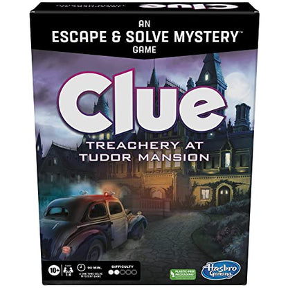 Clue Board Game Treachery at Tudor Mansion, Escape Room Game, Cooperative Family Murder Mystery Games, Ages 10 and up, 1-6 Players - style: Treachery at Tudor Mansion