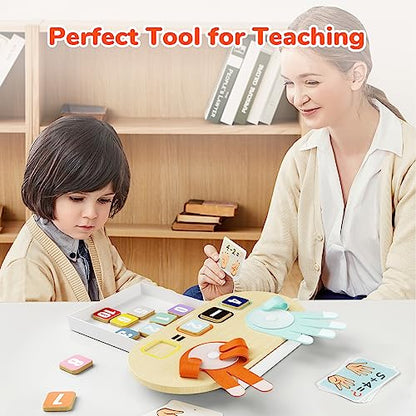 TOP BRIGHT Educational Learning Number Toy for Toddler - Finger Counting Math Toys, Homeschool Supplies for Math Manipulates, Number Counting Blocks for Kids, Montessori Toy for 3 Year Old | Homeschool Supplies for Math Manipulates, Number Counting Blocks