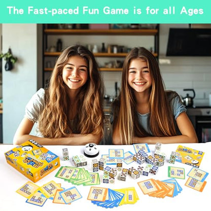 Wooden Match Puzzle Game Popular Board Games for Family Night, Pattern Matching Puzzle Game, Block Match Puzzles Building Cubes Educational Toys for Kids and Adults