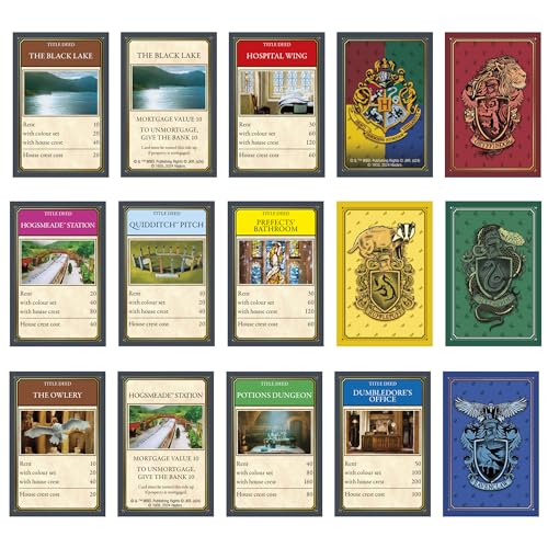 Hasbro Gaming Monopoly Harry Potter Edition Board Game | A Magical Adventure at Hogwarts | Ages 8 and Up | 2 to 6 Players | Family Games | Gifts for Kids and Adults