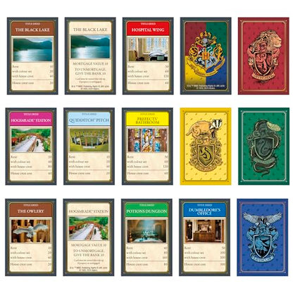 Hasbro Gaming Monopoly Harry Potter Edition Board Game | A Magical Adventure at Hogwarts | Ages 8 and Up | 2 to 6 Players | Family Games | Gifts for Kids and Adults