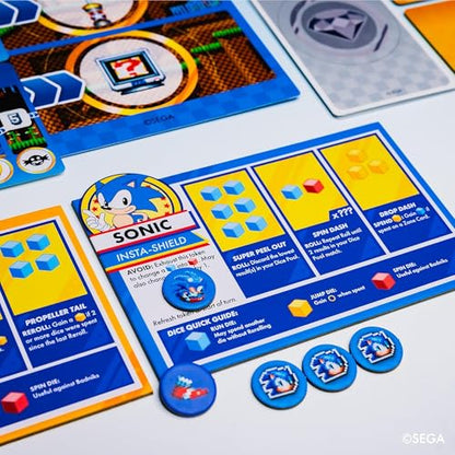 KESS: Sonic Roll - Board Game, Roll Through 4 Classic Zones, Thrilling Tabletop Adventure, Fight Bosses & Save The World, Co-Op, Ages 14+, 1-4 Player - style: Base Game