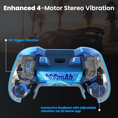 ZD O+ Excellence Wireless PC Controller – Modular Design, Hall Effect Joysticks, Remappable Buttons, RGB & Audio Jack for Switch/Switch2, PC, Android, iOS & Steam (11 Anniversary Edition) - color: 11 Anniversary Edition
