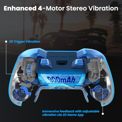ZD O+ Excellence Wireless PC Controller – Modular Design, Hall Effect Joysticks, Remappable Buttons, RGB & Audio Jack for Switch/Switch2, PC, Android, iOS & Steam (11 Anniversary Edition) - color: 11 Anniversary Edition