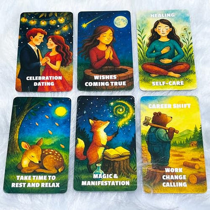 DPEHAKMK Embracing Fate Oracle Deck, Oracle Cards for Beginners, 78 Cards Deck for Love, Healing, Life Path, Spiritual Guidance, Modern Relationship Themes, Intuition, and Soul Messages