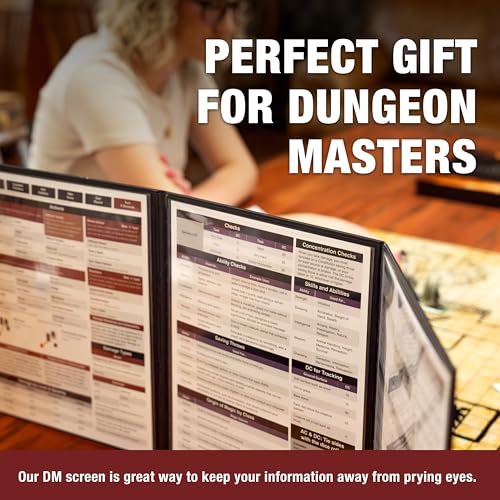 TIDYBOSS Dungeons and Dragons Expansion Set | 3 X Double Sides 24"x 36" Game Grid Mat | 6 Terrains with Lava, Sea, Forest, Cave, Swamp and Desert | Includes Dry Erase Markers, Eraser, Dice, Clips and