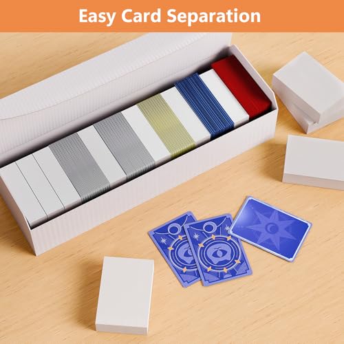 Trading Card Dividers for Storage Boxes - 12PCS High-Density Foam Card Spacer Blocks, Bulk Box Divider, Card Storage Supplies for MTG, TCG, Baseball & Sports (White) - style: 12PCS