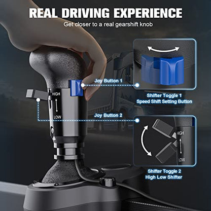 aikeec USB Gearshift Knob from a Man Truck ATS ETS for Logitech G29 G27 G25 G920 H Gearshift Shifter Knob for ATS ETS2 Games AI PC … | USB gear shift knob for ATS/ETS2 truck simulation, compatible with Logitech G25 G27 G29 G920 shifters for PC sim gaming