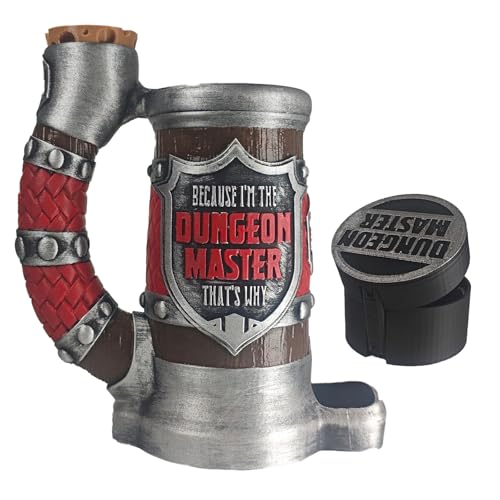 DND Mug Dice Tower Set, DnD Dice Cup with Storage, 12/16 Oz Beverage Holder, DND Accessories for Players, Best Gift for RPG Game lover (DM-12oz) - color: DM-12oz