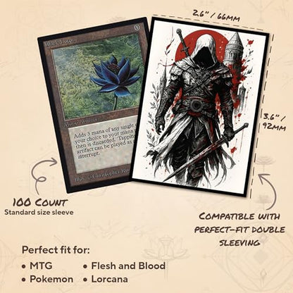 Vow of Silence - MTG Card Sleeves, 104ct, Standard Size, Smooth | Perfect for Double Sleeving, Smudge Resistant Matte Back, Standard 66x92mm - Compatible with Magic The Gathering & TCG Cards - color: Vow of Silence, size: Smooth