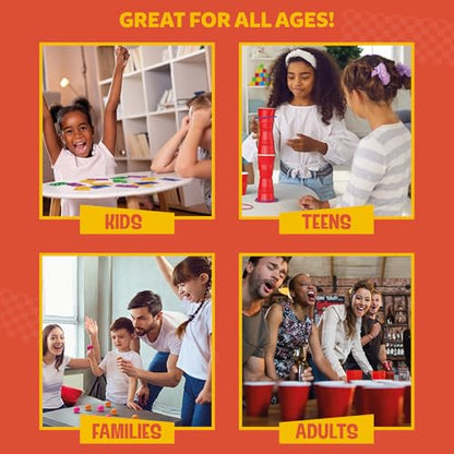 One Minute Party Games - 200+ Pieces, Fast-Paced & Hilarious Group Games for Kids, Teens & Adults, Fun for Game Nights, Birthdays, Family Gatherings, Indoor or Outdoor Play