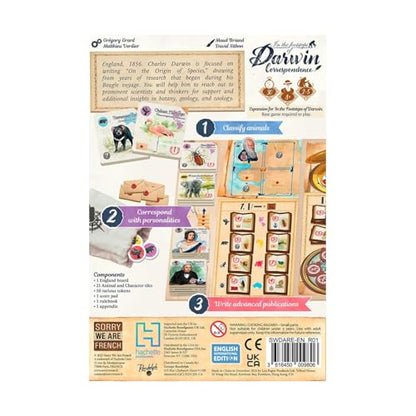 in The Footsteps of Darwin: Correspondence Expansion to Mensa Select Winner | Tile Placement Board Game for Kids, Teens & Adults | Fun & Educational Strategy Game | Ages 8+ | 2-5 Players | 30 Min