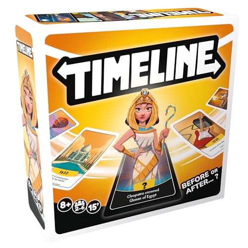 Timeline Card Game (2025 Refresh) | Fun Educational History & Trivia Game for Kids and Adults, Place Events in Chronological Order, Ages 8+, 2-6 Players, 15 Mins