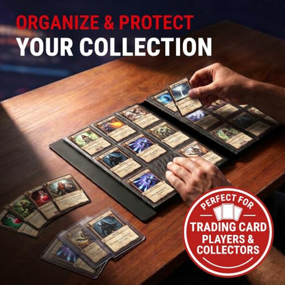 Ultra Pro Pokemon Card Binder 9 Pocket Full-View with Poke Ball Design – Trading Card Binder Holds 360 Cards Side Loading – Organizer for TCG Collectors with Elastic Strap for Sleeved Cards