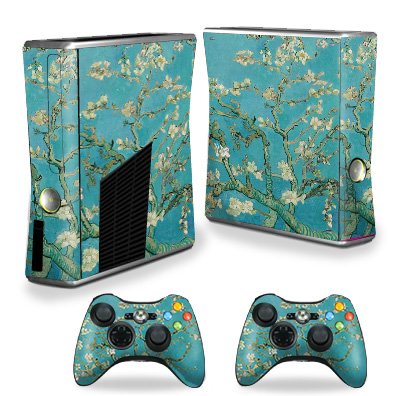 MightySkins Skin Compatible with X-Box 360 Xbox 360 S Console - Almond Blossom | Protective, Durable, and Unique Vinyl Decal wrap Cover | Easy to Apply, Remove, and Change Styles | Made in The USA - color: Almond Blossom