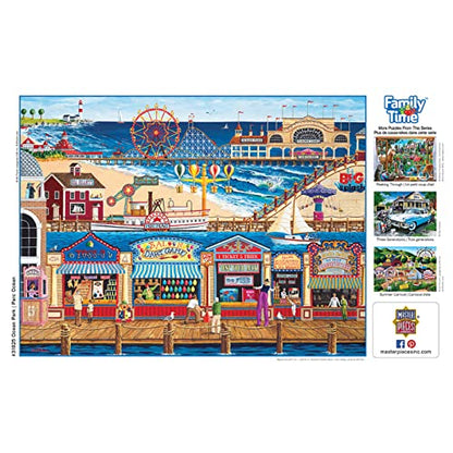 MasterPieces 400 Piece Jigsaw Puzzle For Adults, Family, Or Youth - Ocean Park - 18"x24" | 400 Pieces, Family-Friendly Piece Count and Difficulty - style: Ocean Park