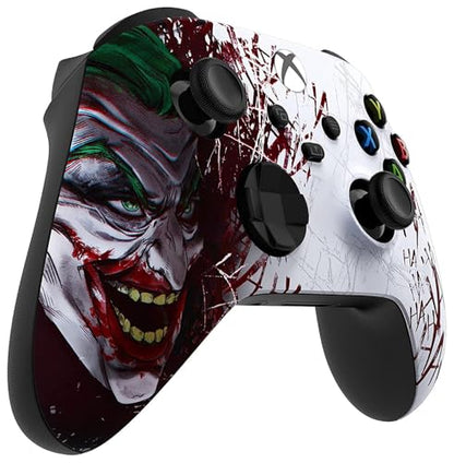 Custom Controllerzz Wireless Controller for Microsoft Xbox Series X/S & Xbox One - Custom Soft Touch Feel - Custom Xbox Series X/S Controller (X/S Jokester) - color: X/S Jokester