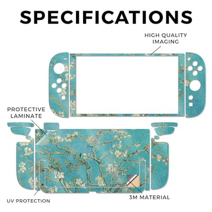 Glossy Glitter Gaming Skin Compatible with Nintendo Switch 2 Console Only - Almond Blossom - Premium 3M Vinyl Protective Wrap Decal Cover - Easy to Apply | Crafted in The USA by MightySkins - color: Almond Blossom, size: Switch 2 Console Skin Only, style: