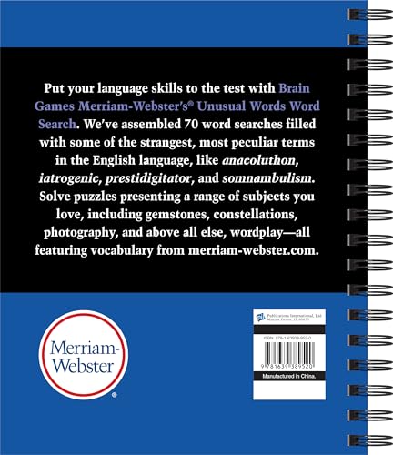 Brain Games - Merriam-Webster's Unusual Words Word Search