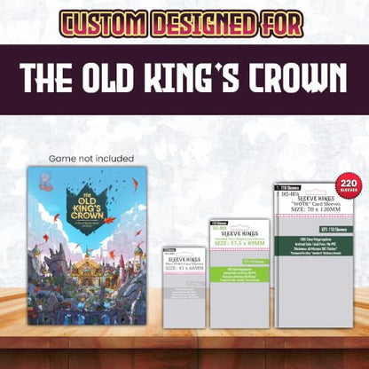 Sleeve King's The Old King's Crown Compatible Card Sleeve Bundle - style: The Old King’s Crown (8803 x 1 + 8808 x 1 + 8814 x 1)