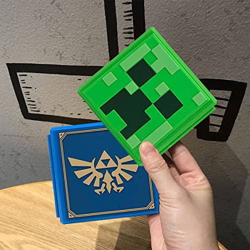 doepeBAE Game Card Case for Nintendo Switch,Portable Game Card Holder,Hard Shell Storage Case,Large Capacity Switch Card Organizer with 12 Card Slots (M Green)