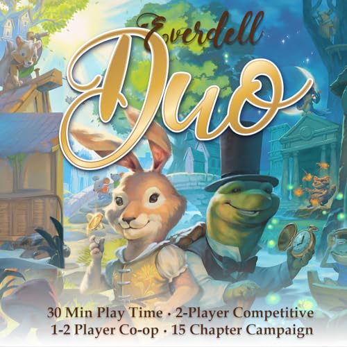 Everdell Duo Standalone Board Game for 2 Players, Competitive & Co-Op | Enjoy strategic head-to-head gameplay with Everdell Duo, designed for two players.