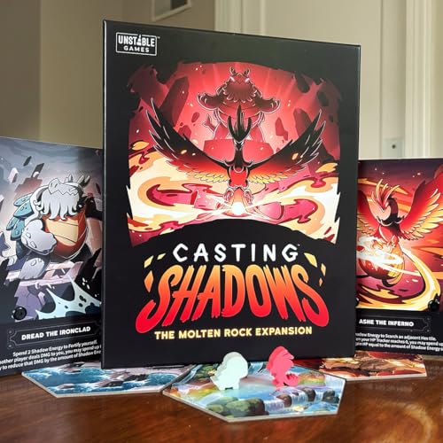 Unstable Games - Casting Shadows: Molten Rock Expansion - Designed to be Added to Your Casting Shadows Base Game - Great for Family Game Night - color: Molten Rock Expansion Pack