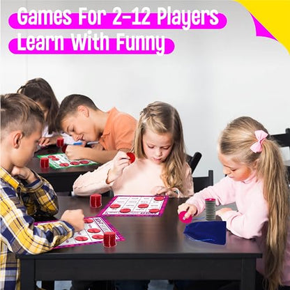SpriteGru Sight Word Bingo Game, 120 Sight Words Learn to Read Level 3 & Level 4 Bingo Board Game Dolch's & Fry's Words Lists for Kindergarten and Preschool Kids 5+, Perfect for Classroom & At Home - style: Sight Word Bingo Game Level 3-4