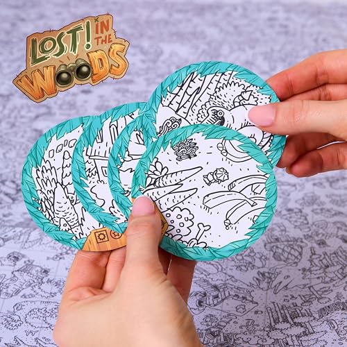 Lost! in The Woods by Alley Cat Games | Fast-Paced Cooperative Game for Families & Kids | 2–8 Players | 15-Minute Search-and-Find Adventure | Communication Challenges & Fantastical Forest Theme
