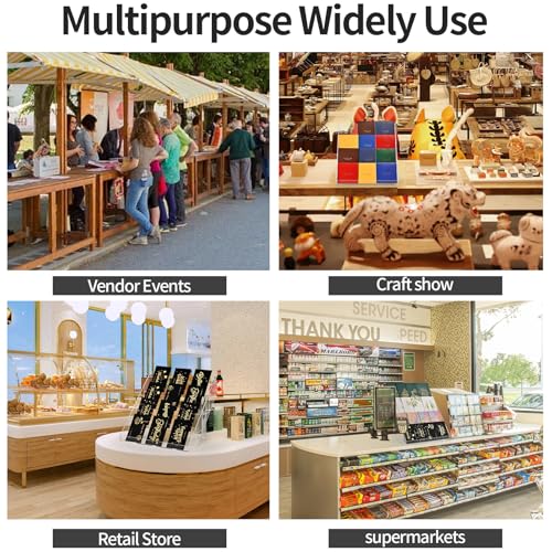 PecMuikee Greeting Card Display, 4 Tiers Clear Acrylic Sticker Display Stand for Vendors Retail, Display Photo Stand for Counter Tabletop Display Supplies, 1 Set - color: 1 Set